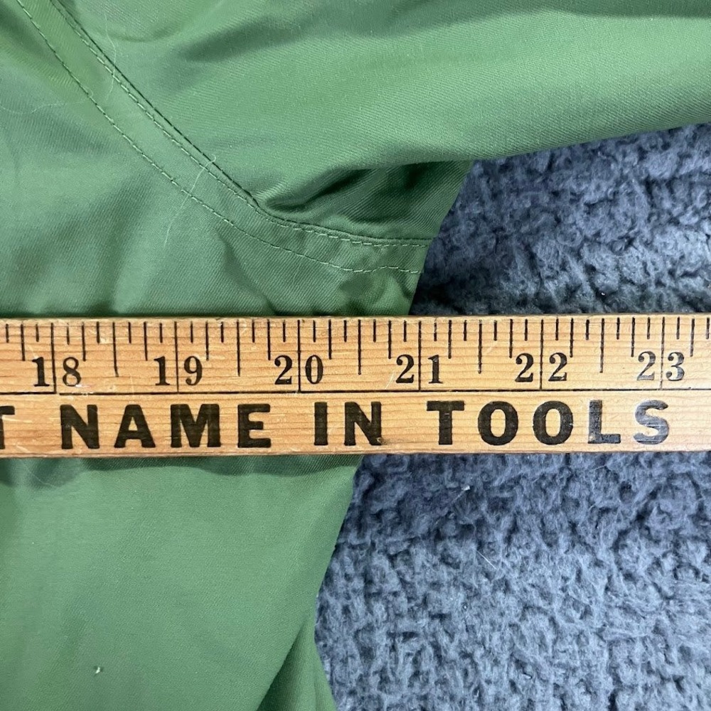 Eddie Bauer Womens Large Olive‎ Green Hooded Full Zip Utility Jacket - Picture 6 of 11